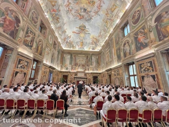 Papa Francesco incontra i facchini di Santa Rosa