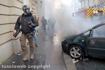 Parigi, fotografi e giornalisti sul campo - 8 dicembre - Foto Daniele Camilli