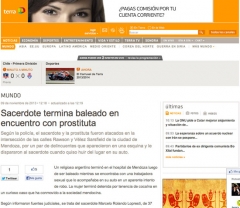 Parroco in auto con prostituta, la notizia dilaga nei giornali latinoamericani