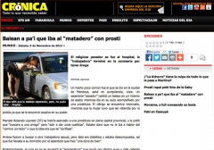 Parroco in auto con prostituta, la notizia dilaga nei giornali latinoamericani