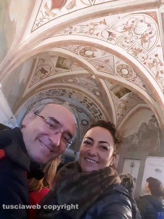 Barbara Bastianini e Fabrizio Viti nella Sala Capitolare di San Martino al Cimino