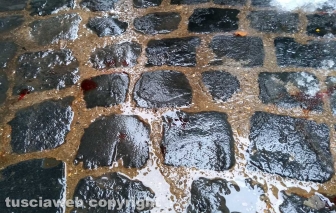 Viterbo - Il sangue in via della Casaccia