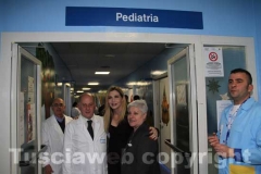 Pediatria, Lorella Cuccarini inaugura il reparto