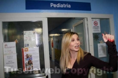 Pediatria, Lorella Cuccarini inaugura il reparto