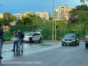 Viterbo - Pedone falciato a Ponte dell'Elce