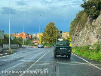 Viterbo - Pedone falciato a Ponte dell'Elce