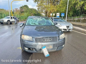 Viterbo - Pedone falciato a Ponte dell'Elce