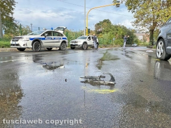 Viterbo - Pedone falciato a Ponte dell'Elce