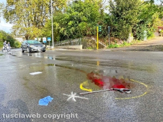 Viterbo - Pedone falciato a Ponte dell'Elce