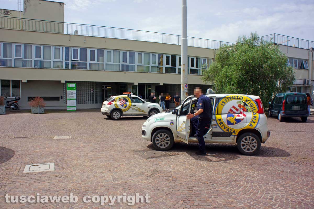 Viterbo - Unitus - L'intervento della vigilanza