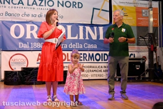 Santa Rosa - Pienone per la seconda cena con i facchini - Eleonora Taratufolo, Massimo Mecarini e sua nipote Emma