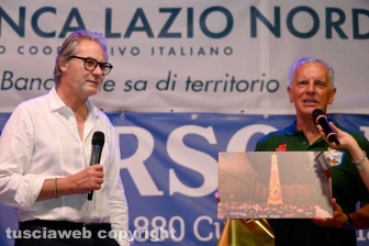 Santa Rosa - Pienone per la seconda cena con i facchini - Massimo Mecarini col questore Luigi Silipo