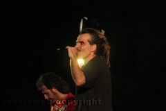 Il miniconcerto di Piero Pelù