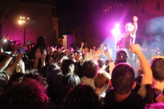 Il miniconcerto di Piero Pelù