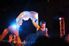 Il miniconcerto di Piero Pelù