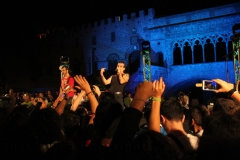 Il miniconcerto di Piero Pelù