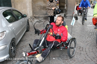 Pietro Scidurlo a Viterbo in hand-bike