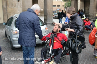 Pietro Scidurlo a Viterbo in hand-bike