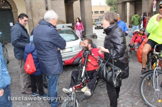 Pietro Scidurlo a Viterbo in hand-bike