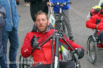 Pietro Scidurlo a Viterbo in hand-bike