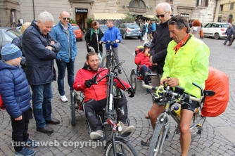 Pietro Scidurlo a Viterbo in hand-bike