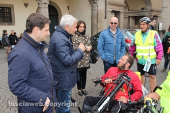 Pietro Scidurlo a Viterbo in hand-bike