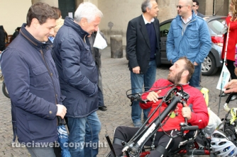 Pietro Scidurlo a Viterbo in hand-bike