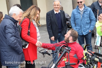 Pietro Scidurlo a Viterbo in hand-bike