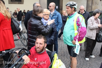 Pietro Scidurlo a Viterbo in hand-bike