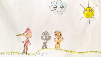 Disegni su Pinocchio - Alunni primaria Alessandro Volta