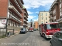 Piovono calcinacci in via Polidori