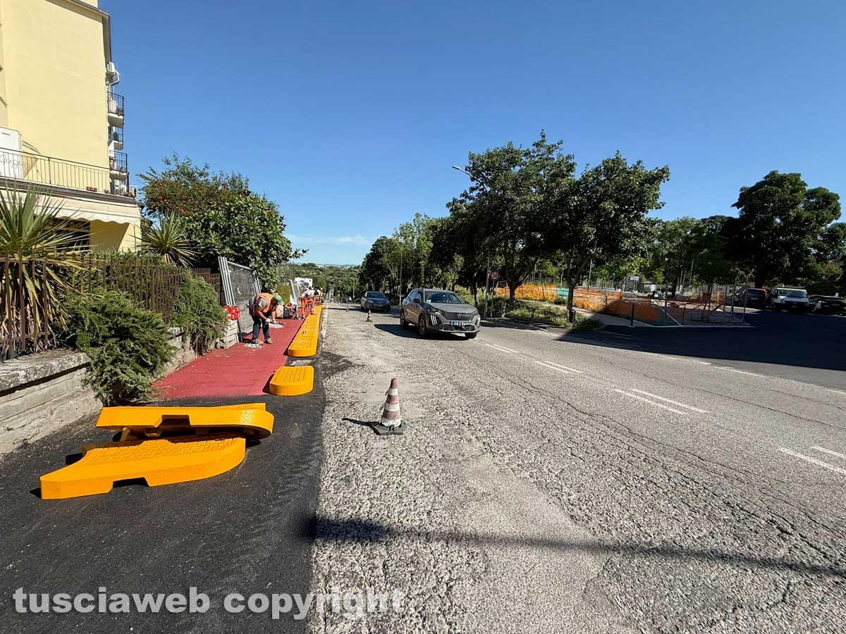 Viterbo - La pista ciclabile