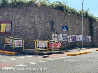 Viterbo - La pista ciclabile in via della Pila