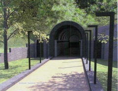 L\'ingresso dell\'ascensore per piazza San Lorenzo