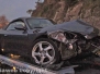 Porsche contro un palo