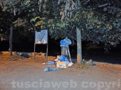 Rifiuti abbandonati a Bagnaia