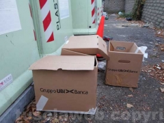 L\'isola ecologica in via Monte Cervino