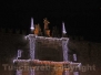 Porta Romana ridotta ad albero di Natale