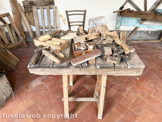 Viterbo - Presepe vivente alla Quercia con le strutture dei set cinematografici