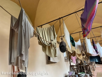 Viterbo - Presepe vivente alla Quercia con le strutture dei set cinematografici