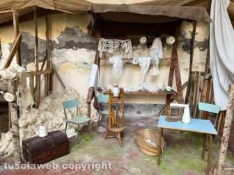 Viterbo - Presepe vivente alla Quercia con le strutture dei set cinematografici