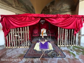 Viterbo - Presepe vivente alla Quercia con le strutture dei set cinematografici