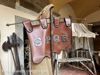 Viterbo - Presepe vivente alla Quercia con le strutture dei set cinematografici