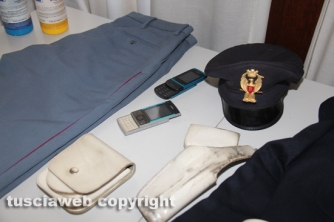 Rapina in banca a Bassano Romano - Il materiale sequestrato