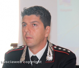 Rapina in banca a Bassano Romano - Il comandante del nucleo investigativo Giovanni Martufi