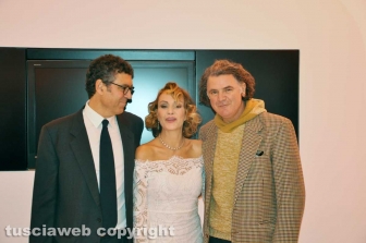 Roma - Prima del film film "Ci alzeremo all'alba" - Gli attori Massimiliano Basaglia, Antonella Ponziani e Paco Reconti