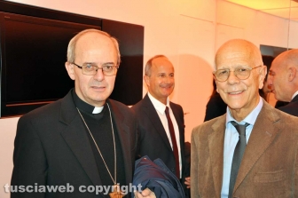 Roma - Prima del film "Ci alzeremo all'alba" - Padre-Franco Moscone Arcivescovo di San Giovann Rotondo
