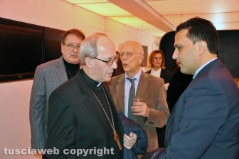 Roma - Prima del film "Ci alzeremo all'alba" - Padre-Franco Moscone Arcivescovo di San Giovann Rotondo