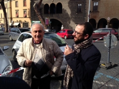 Primarie Pd per la segreteria regionale - Ricci e il segretario Pd Andrea Egidi