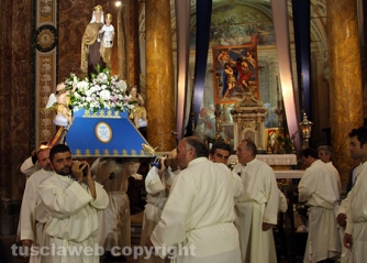 Processione del Carmelo in notturna
